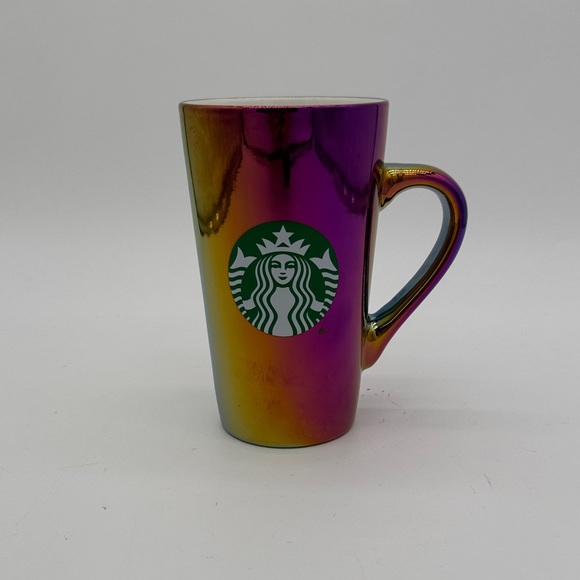 Starbucks Other - Starbucks Coffee Mug 16 OZ Rainbow Reflect Hot Drink Oil Slick Iridescent